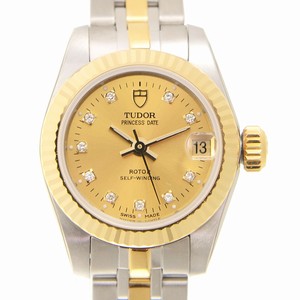 Tudor PRINCESS DATE 92513-62423-10DI-CH Automatic 18kt Gold & Steel Gold