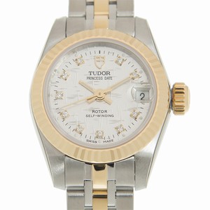 Tudor PRINCESS DATE 92513-62423-10DI-SVCL Automatic 18kt Gold & Steel Gold