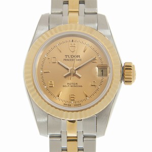 Tudor PRINCESS DATE 92513-62423-246810AR-CH  Automatic 18kt Gold & Steel Gold