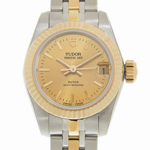 Tudor PRINCESS DATE 92513-62423-CH Automatic 18kt Gold & Steel Gold