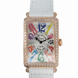 Franck Muller LONG ISLAND 952 QZ COL DRM D 1R (5N) Quartz 18kt Rose Gold & Diamonds Silver
