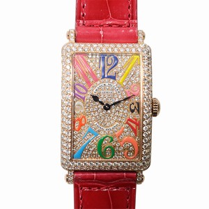 Franck Muller LONG ISLAND 952 QZ COL DRM D CD (5N) Quartz 18kt Rose Gold & Diamonds Gold