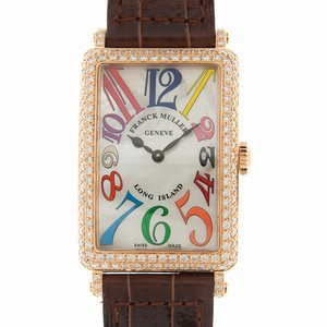Franck Muller LONG ISLAND 952 QZ COL DRM MOP D (5N) Quartz 18kt Rose Gold & Diamonds White