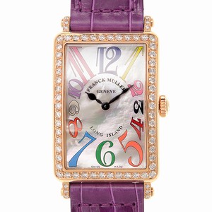 Franck Muller LONG ISLAND 952 QZ COL DRM MOP D 1R (5N) Quartz 18kt Rose Gold & Diamonds White