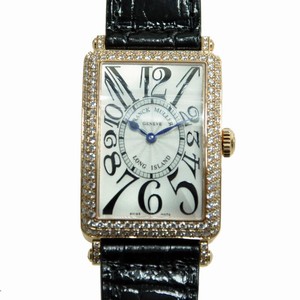 Franck Muller LONG ISLAND 952 QZ D (5N) Quartz 18kt Rose Gold & Diamonds Silver