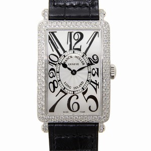 Franck Muller LONG ISLAND 952 QZ D (OG) Quartz 18kt White Gold & Diamond Silver