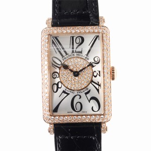 Franck Muller LONG ISLAND 952 QZ D 1P (5N) Quartz 18kt Rose Gold & Diamonds Silver