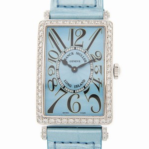 Franck Muller LONG ISLAND 952 QZ D 1R (AC) - BLUE Quartz Stainless Steel & Diamonds Blue 