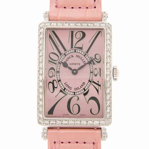Franck Muller LONG ISLAND 952 QZ D 1R (AC) -PINK Quartz Stainless Steel & Diamonds Pink