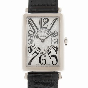 Franck Muller LONG ISLAND 952 QZ HO (OG)  Quartz 18kt White Gold Silver