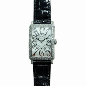 Franck Muller LONG ISLAND 952 QZ REL D (OG) Quartz 18kt White Gold & Diamond Silver