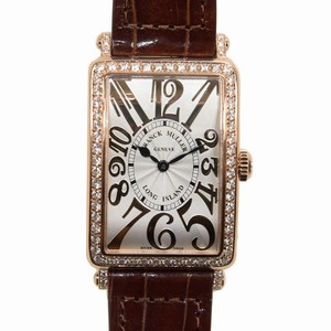 Franck Muller LONG ISLAND 952 QZ REL D 1R (5N) Quartz 18kt Rose Gold & Diamonds Silver