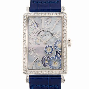 Franck Muller LONG ISLAND 952 QZ REL MOP BU D 1R (AC) Quartz Stainless Steel & Diamonds White