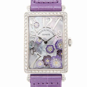 Franck Muller LONG ISLAND 952 QZ REL MOP VL D 1R PEONY (AC) Quartz Stainless Steel & Diamonds White