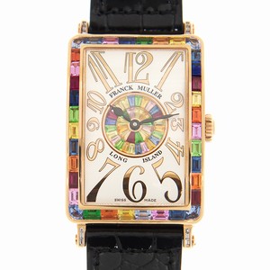 Franck Muller LONG ISLAND 952 QZ REL QTR SAI BAG 1P BAG (5N) Quartz 18kt Rose Gold & Diamonds Multi-Color