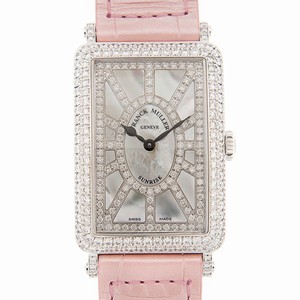Franck Muller LONG ISLAND 952 QZ SNR D CD (OG) Quartz 18kt White Gold & Diamond White