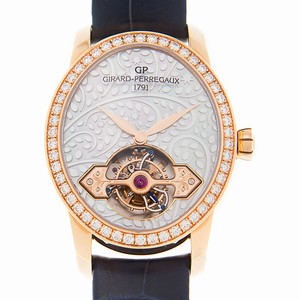 Girard Perregaux CATS EYE 99490D52A706-CK6A Manual Wind 18kt Rose Gold & Diamonds White