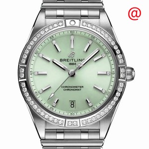 Breitling CHRONOMAT B01 A10380591L1A1 Automatic Stainless Steel & Diamonds Green