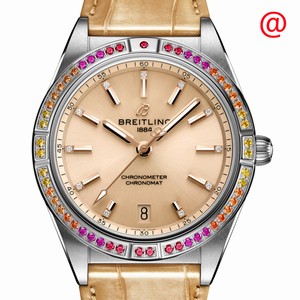 Breitling CHRONOMAT B01 A10380611A1P1 Automatic Stainless Steel & Diamonds Beige