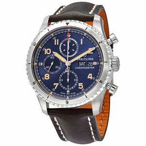 Breitling AVIATOR 8 A13316101C1X1 Automatic Stainless Steel Blue 