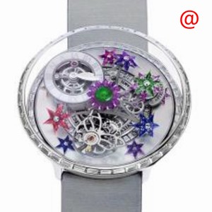 Jacob & Co FLEURS DE JARDIN AF321.30.BC.AA.A Automatic 18kt White Gold & Diamond Transparent Skull