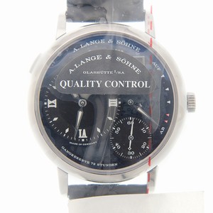A Lange & Sohne LANGE 1 139.035F  Manual Wind 18kt White Gold Black
