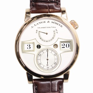 A Lange & Sohne OWL SERIES 140.032 Manual Wind 18kt Rose Gold Silver