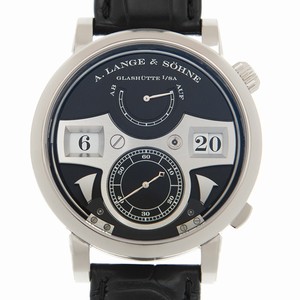 A Lange & Sohne ZEITWERK 145.029 Automatic 18kt White Gold Black