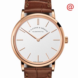 A Lange & Sohne SAXONIA 201.033 Manual Wind 18kt Rose Gold Silvery & White