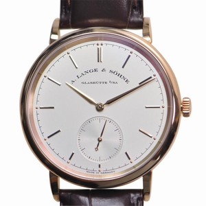 A Lange & Sohne SAXONIA 380.032 Automatic 18kt Rose Gold Silvery & White