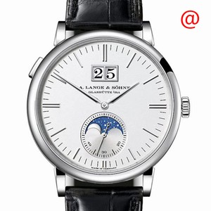 A Lange & Sohne SAXONIA 384.026 Automatic 18kt White Gold Silvery & White