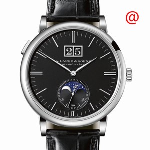 A Lange & Sohne SAXONIA 384.029 Manual Wind 18kt White Gold Black