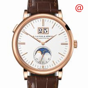A Lange & Sohne SAXONIA 384.032 Automatic 18kt Rose Gold Silvery & White