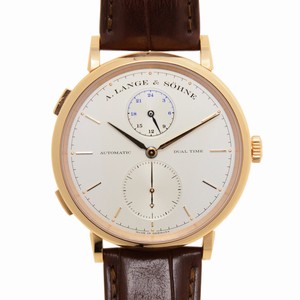 A Lange & Sohne SAXONIA 385.032 Automatic 18kt Rose Gold Silvery & White