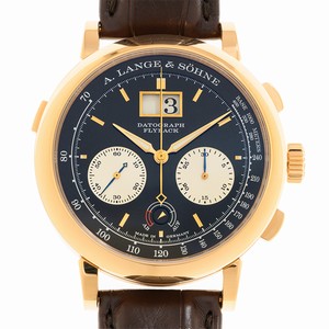 A Lange & Sohne SOHNE DATOGRAPH 405.031 Automatic 18kt Rose Gold Black