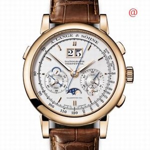 A Lange & Sohne SAXONIA 410.032 Manual Wind 18kt Rose Gold Silvery & White