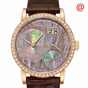A Lange & Sohne LANGE 1 813.043 Manual Wind 18kt Rose Gold & Diamonds Brown 