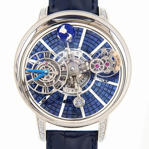 Jacob & Co ASTRONOMIA AT800.30.BD.BB.A Manual Wind 18kt White Gold Blue 