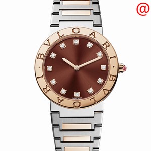 Bulgari BULGARI 102157 Automatic 18kt Rose Gold & Steel Dark Brown 