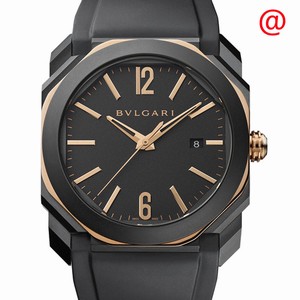 Bulgari OCTO ROMA 103085 Automatic 18kt Rose Gold & Ceramic Black