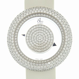 Jacob & Co BRILLIANT BM556.30.RD.RD.A Quartz 18kt White Gold & Diamond Silver
