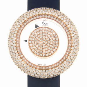 Jacob & Co BRILLIANT BM556.40.RD.RD.ABSAA Quartz 18kt Rose Gold & Diamonds Transparent Skull