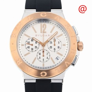 Bulgari DIAGONO DG41WSPGVDCH Automatic 18kt Rose Gold & Steel White