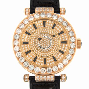 Franck Muller DOUBLE MYSTERY DM 42 D 1R CD (5N) - BLACK Automatic 18kt Rose Gold & Diamonds Gold