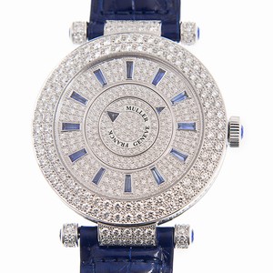 Franck Muller DOUBLE MYSTERY DM 42 D 2R CD (OG) - BLUE Automatic 18kt White Gold & Diamond Silver