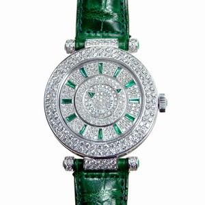 Franck Muller DOUBLE MYSTERY DM 42 D 2R CD (OG) Automatic 18kt White Gold & Diamond Silver