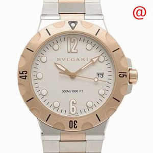 Bulgari DIAGONO 102325 Automatic 18kt Rose Gold & Steel White