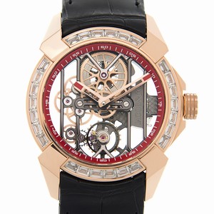 Jacob & Co EPIC X EX100.40.LD.OP.A CA4A Manual Wind 18kt Rose Gold & Steel Transparent Skull