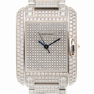 Cartier TANK HPI00561 Automatic 18kt White Gold & Diamond Silver