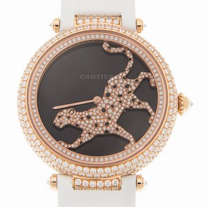 Cartier BESTIAIRE HPI00684 Automatic 18kt Rose Gold & Diamonds Black